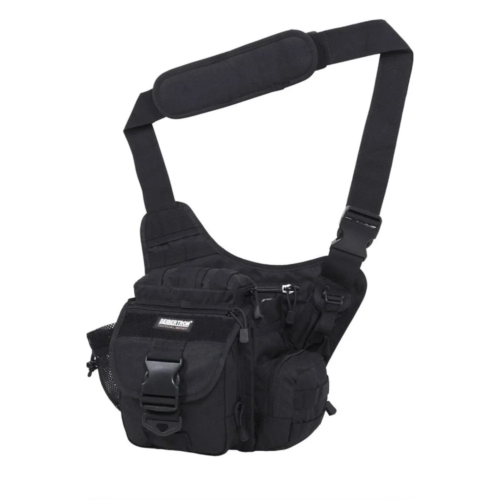 Seibertron Tactical Series Shoulder Conceal Carry Satchel‎ Black Range Hiking